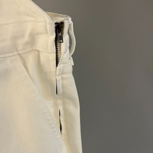 Old Navy Women's Denim Overalls In White Size 2 - Picture 7 of 7